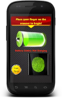 Finger Battery Charger Prank android App screenshot 1