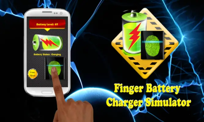 Finger Battery Charger Prank android App screenshot 4